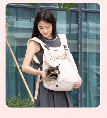 Autumn and Winter Essential Portable Bag for Pets, Front Chest Bag for Dogs, Travel Backpack, Chest Harness for Cats