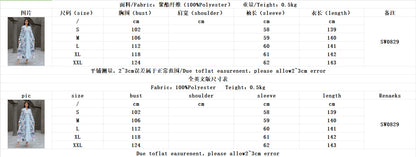 Sw0829 Cross-Border Women's Printed Robe European and American Amazon Foreign Trade Jalabiya Dress