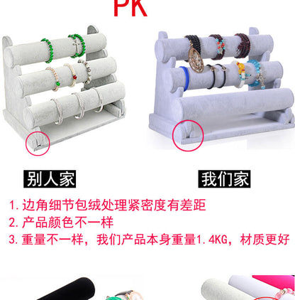 Three-layer Bracelet Rack Jewelry Rack Storage Hair Band Bracelet Bracelet Jewelry Rack Watch Shelf Jewelry Display Props