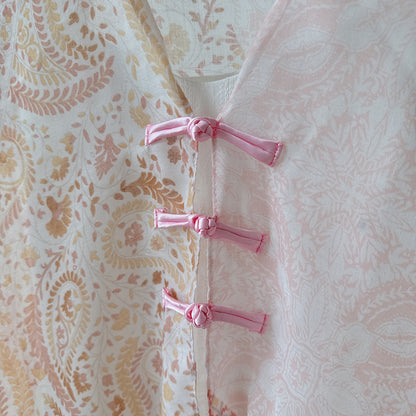 Antique Chinese Style Ethnic Style Scarf Summer Temperament Sunscreen Buckle Shawl Cardigan Decoration Travel Photograph