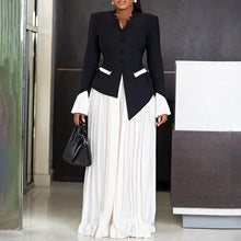 C8593 Cross-border Women's 2024 New Shoulder Collar Ruffled Sexy High Waist Solid Color African jumpsuit