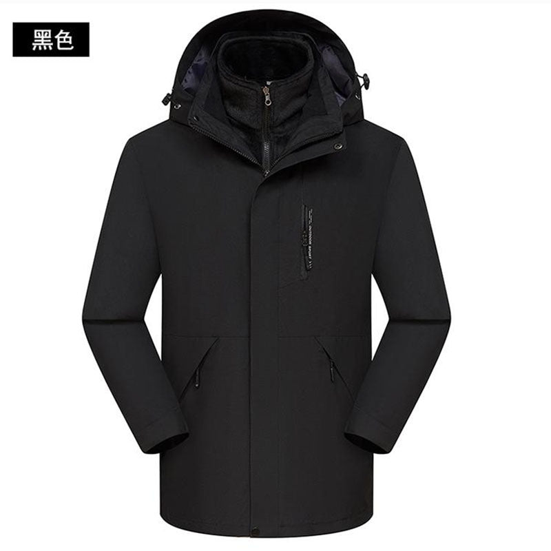 Removable Waterproof Super Fleece Jacket Outdoor Cold-proof Jacket Work Clothes Printing LOGO Group Clothes Embroidery