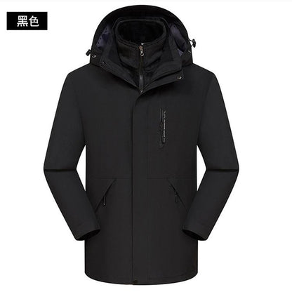 Removable Waterproof Super Fleece Jacket Outdoor Cold-proof Jacket Work Clothes Printing LOGO Group Clothes Embroidery