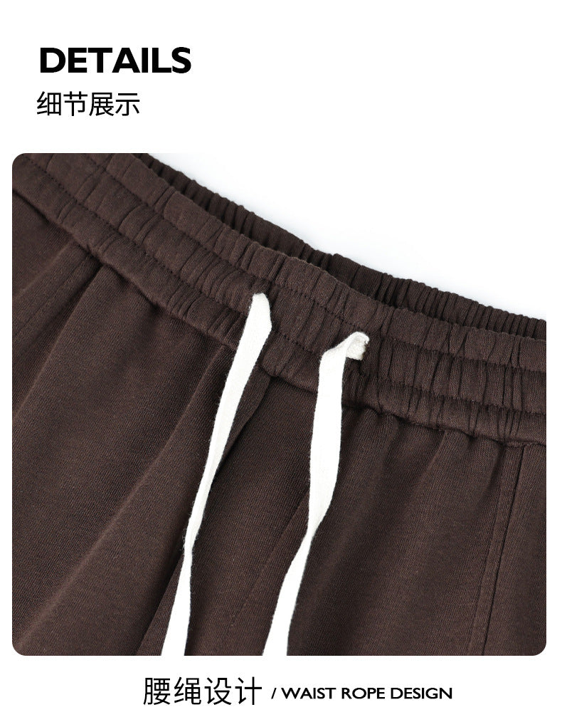 Fall/Winter Machete Pants Men's New Fashionable Brand Loose Wide-leg Sports Pants Sweatshirt Pants Dipper Straight Pants fleece-lined Casual Pants