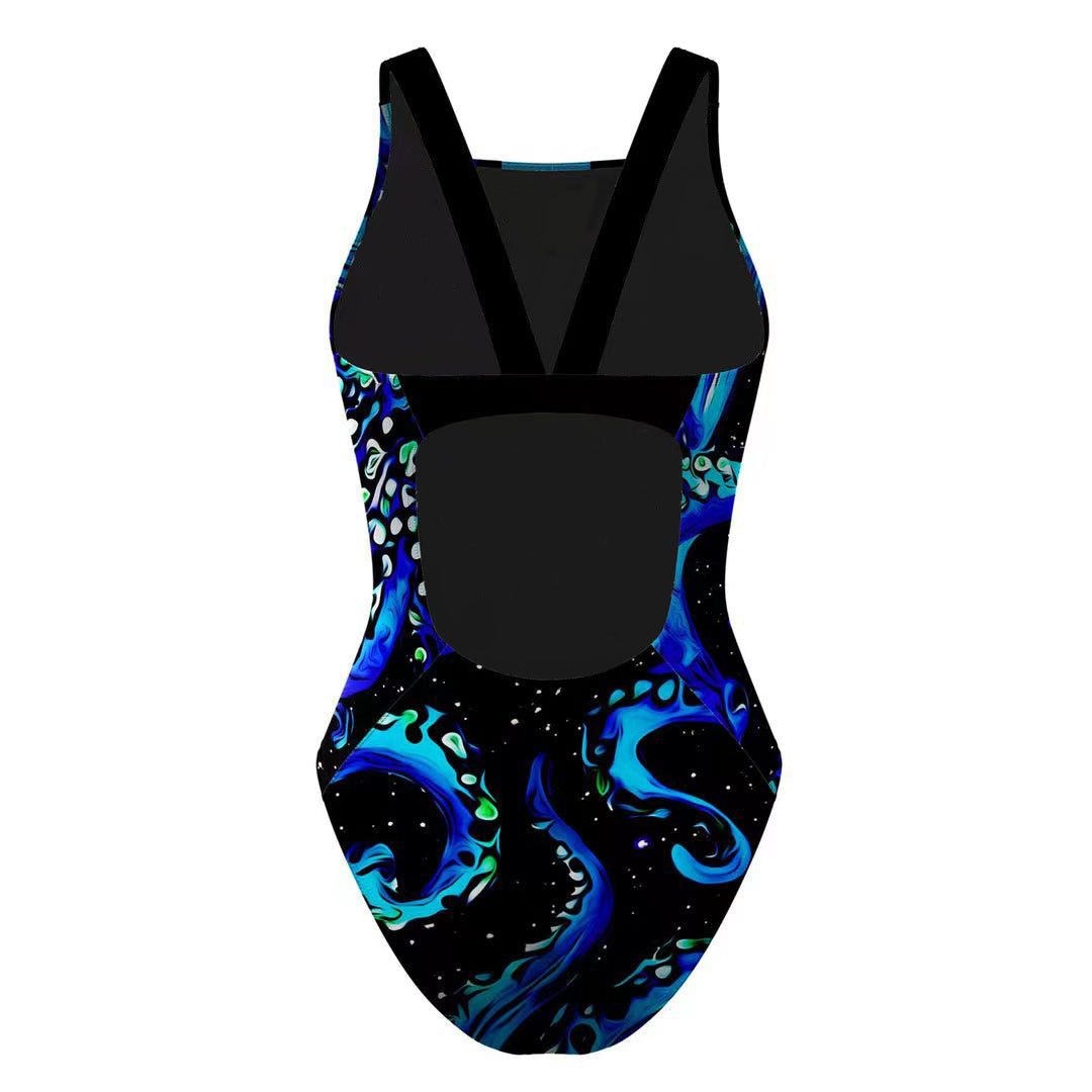2025 new European and American one-piece bikini cross-border digital printed swimsuit AliExpress tight racing swimsuit for women