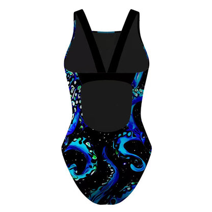 2025 new European and American one-piece bikini cross-border digital printed swimsuit AliExpress tight racing swimsuit for women
