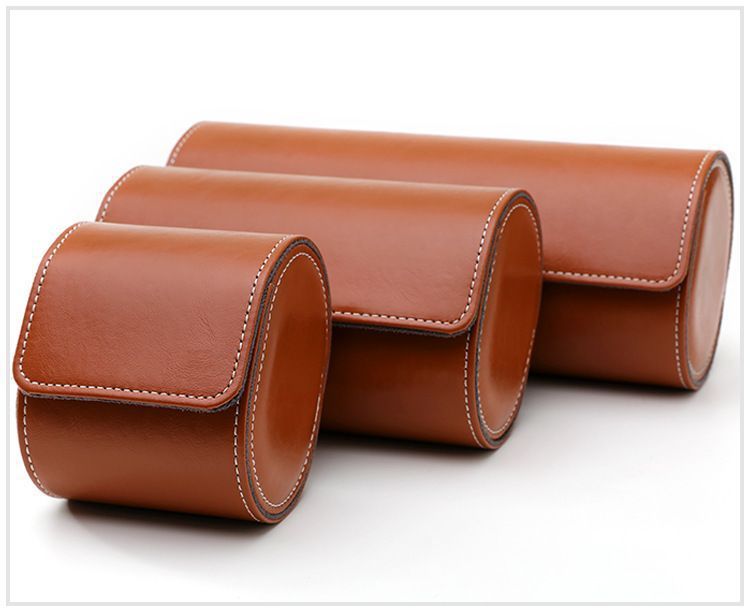 2025 Cross-Border Portable 1-Digit 2-Digit 3-Digit Watch Box Pu Leather Watch Storage Box Packaging Box Wholesale