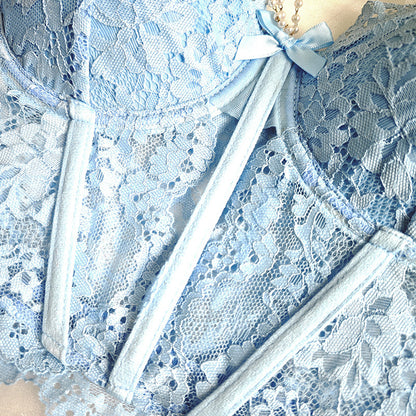 Amazon Sexy Hollow-Out Bra European and American Style Lace See-Through New Hot Girl Camisole Top Summer Top for Women