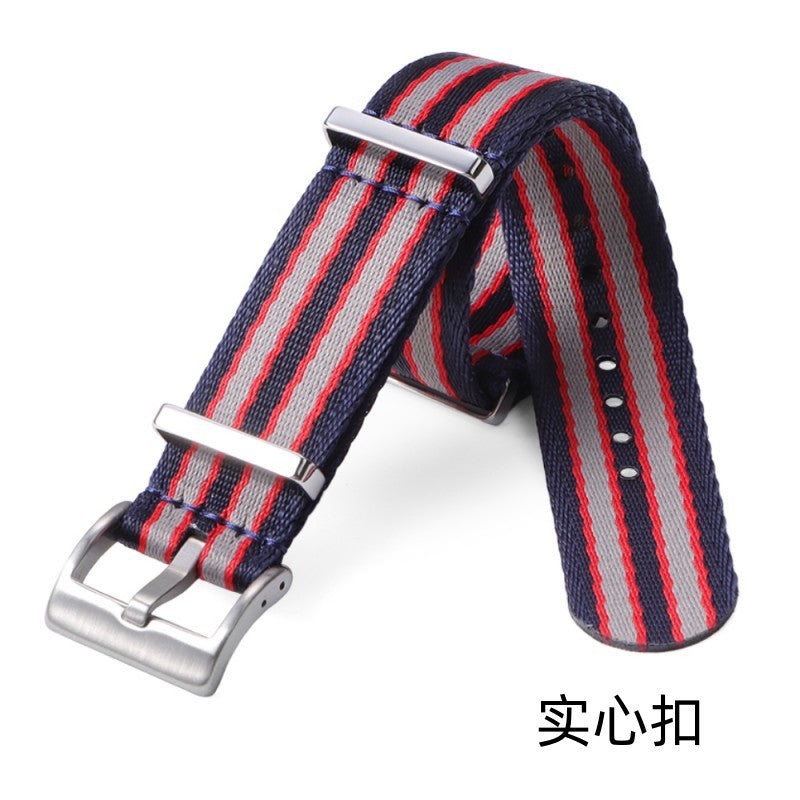 in stock NATO One Nylon Watch Strap for Omega Seahorse Speedmaster Canvas Watch Strap 20mm