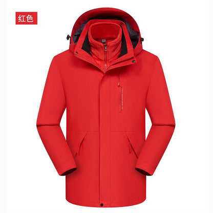 Removable Waterproof Super Fleece Jacket Outdoor Cold-proof Jacket Work Clothes Printing LOGO Group Clothes Embroidery