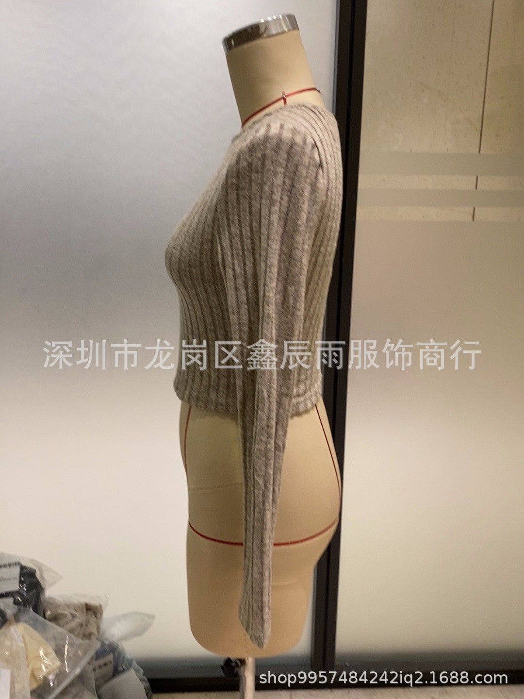 In-Stock New Model Factory Direct Sale 2025 Autumn and Winter European and American Women's Clothing Tight-Fitting Ribbed Long-Sleeve Casual Knit Set