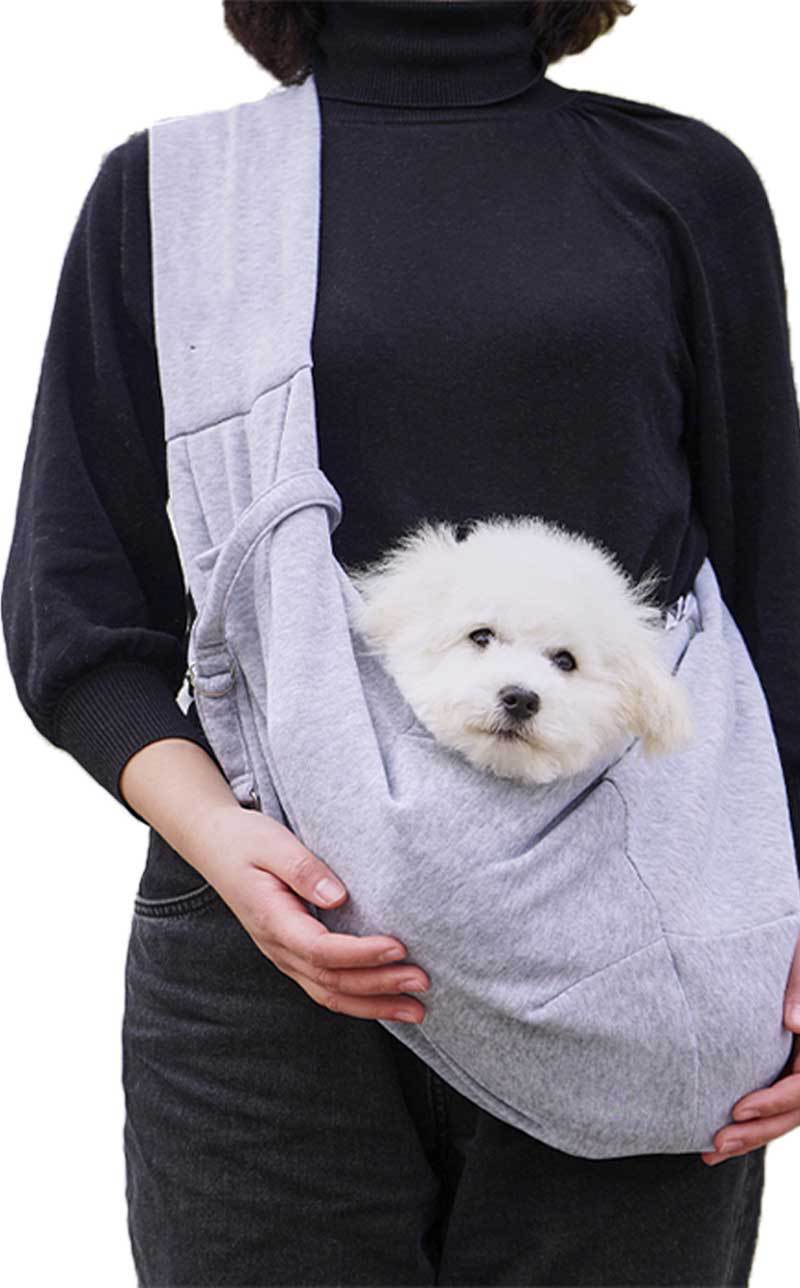 in stock new polyester pet diagonal bag with pocket capacity of 15kg inside out diagonal dog cat bag