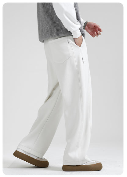 Fall/Winter Machete Pants Men's New Fashionable Brand Loose Wide-leg Sports Pants Sweatshirt Pants Dipper Straight Pants fleece-lined Casual Pants