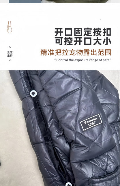 Dog Messenger Bag Cat Bag Outgoing Portable Small Dog Pet Bag Large Capacity Winter Warm Breathable Chest Backpack