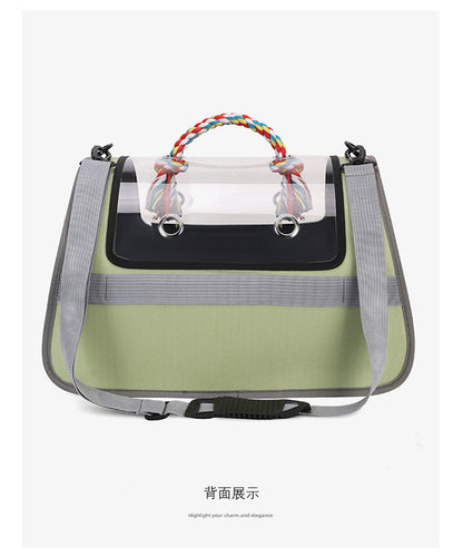 Portable Cat Bag for Outings, Portable Cross-Body Large-Capacity Bag for Cats, Ventilated, Breathable, Anti-Stress Dog Extra Large Pet Bag