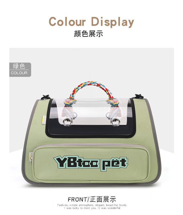Portable Cat Bag for Outings, Portable Cross-Body Large-Capacity Bag for Cats, Ventilated, Breathable, Anti-Stress Dog Extra Large Pet Bag
