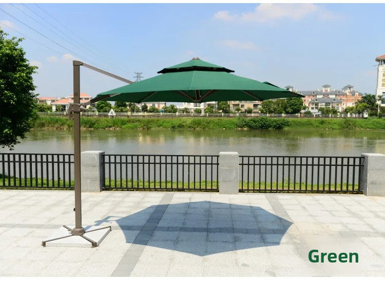 Outdoor Parasol 3m Roman Umbrella Beach Pool Sun Umbrella Courtyard Balcony Guard Pavilion Umbrella Garden Terrace Large Umbrell