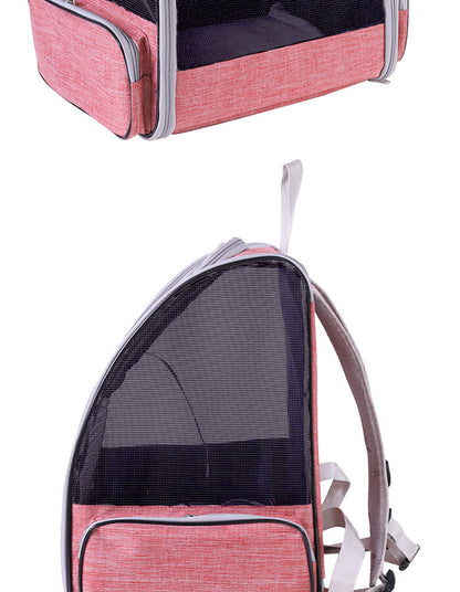 Cat Carrier for Spring and Summer, Large Capacity Pet Carrier for Carrying on the Back, Portable Handbag, Foldable Dog Carrier, Breathable for Dogs