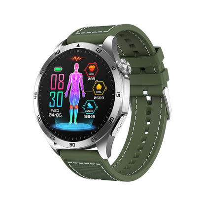 Cross-Border New Smart Watch Et485 Bluetooth Call Ecg Blood Pressure Blood Oxygen Heart Rate Blood Pressure Body Temperature