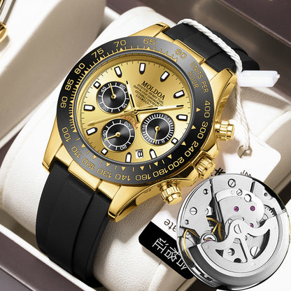 Foreign Trade Hot-Selling Daytona Men's Watch, Fully Automatic Watch, Luminous, Waterproof, Multi-Function Chronograph Watch, Men's Quartz Watch