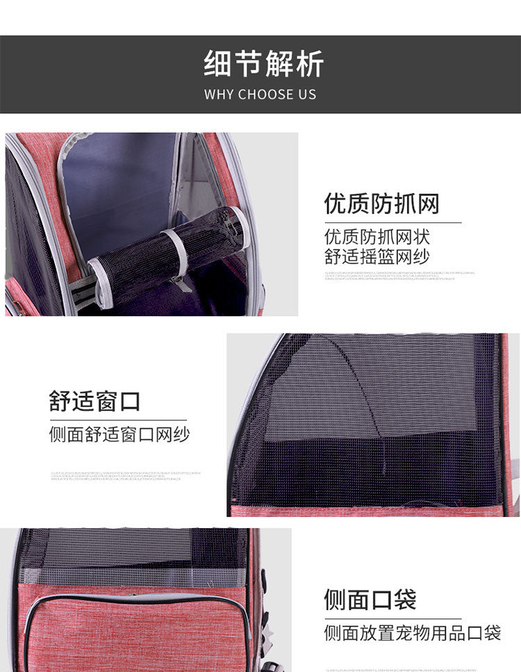 Cat Carrier for Spring and Summer, Large Capacity Pet Carrier for Carrying on the Back, Portable Handbag, Foldable Dog Carrier, Breathable for Dogs