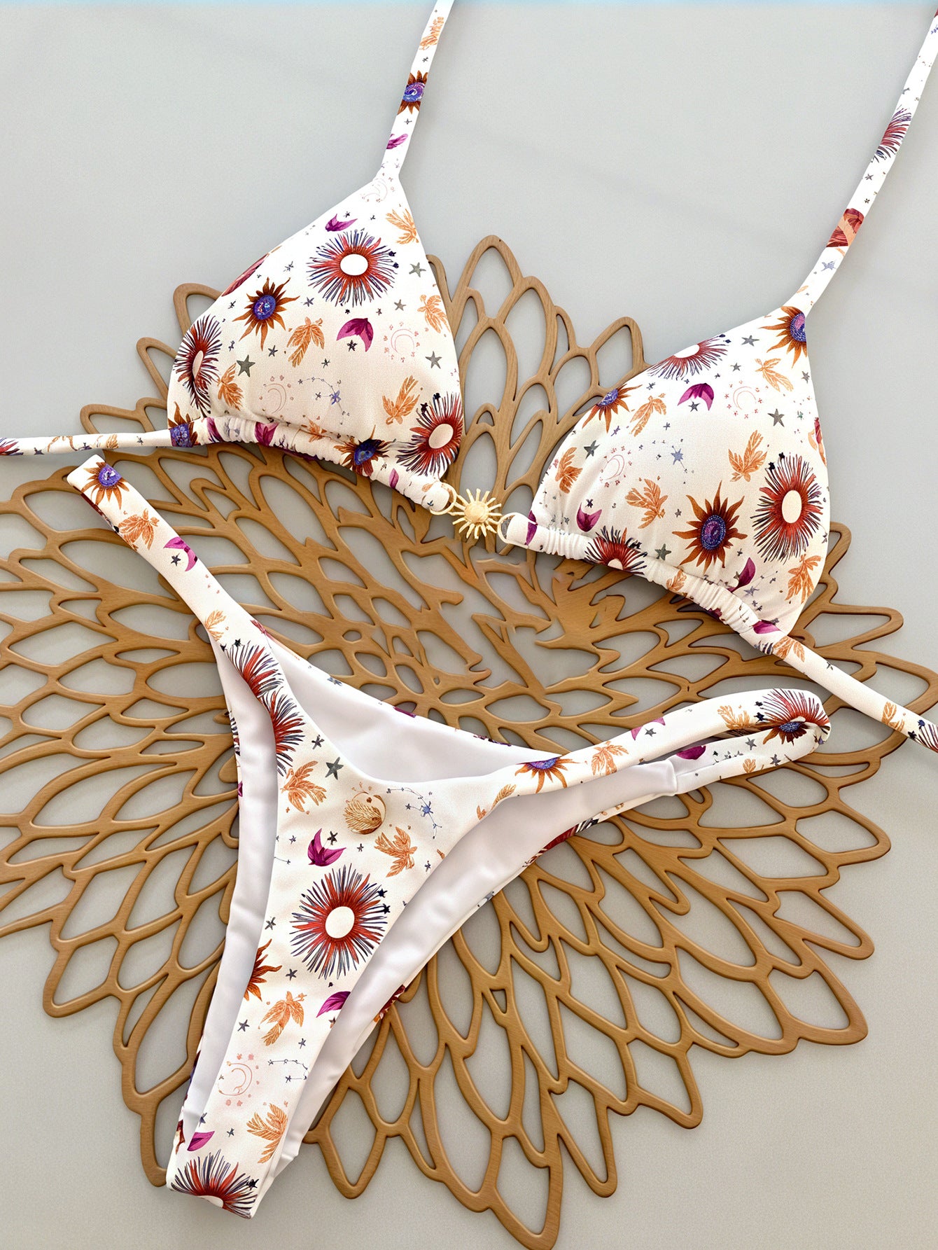 2025 European and American New Cross-Border Amazon Split Bikini Sexy Brazilian Bikini Export Beach Swimsuit