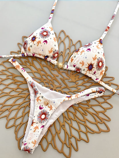 2025 European and American New Cross-Border Amazon Split Bikini Sexy Brazilian Bikini Export Beach Swimsuit
