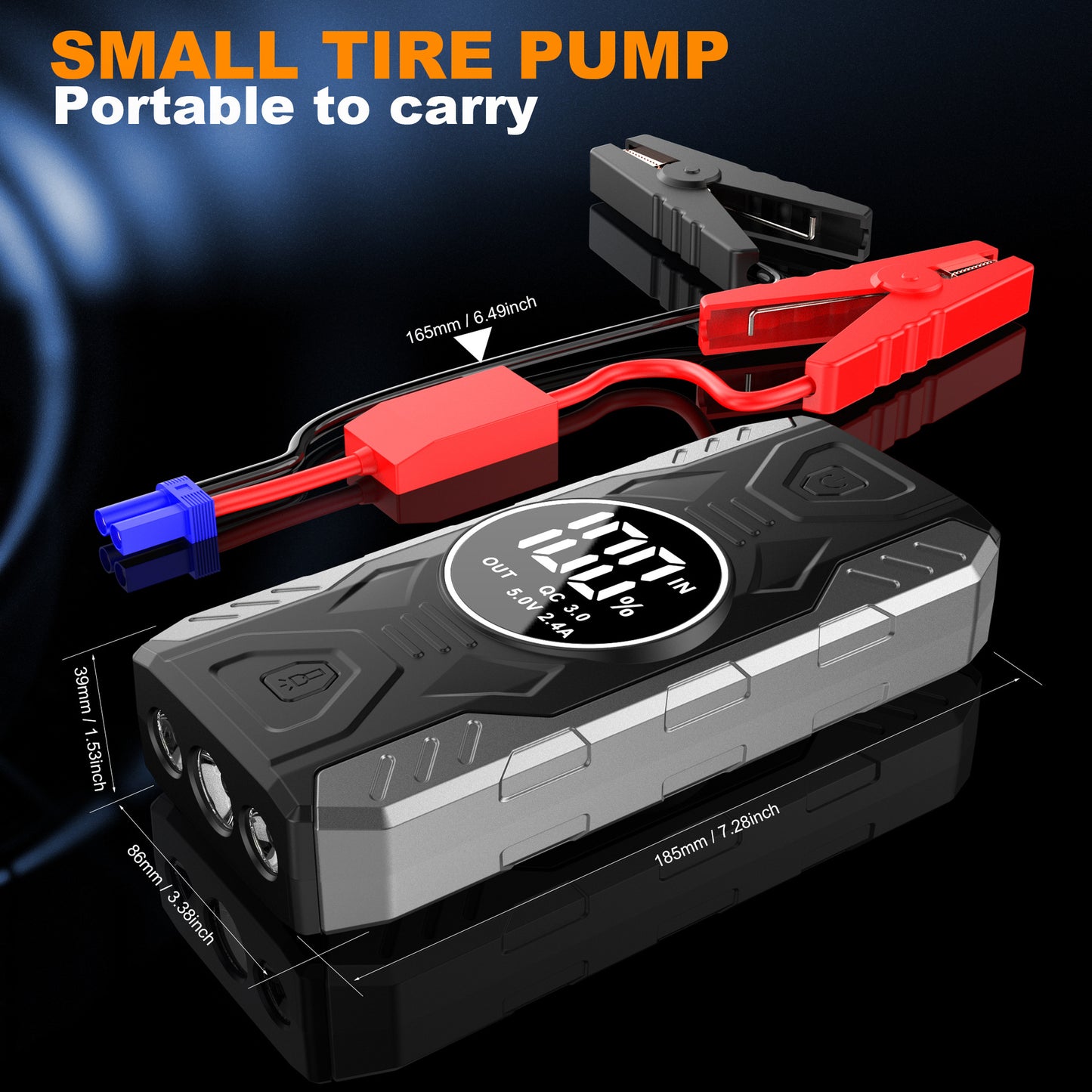 Auto Battery Emerge Car Battery Starter 39800mAh Portable Car Jump Starter Starting Device Petrol Diesel Car Emergency Booster