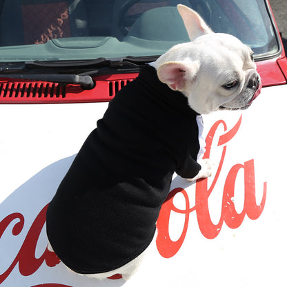 Manufacturer Customizes Pet Clothes for Autumn and Winter, Warm Trendy Brand Sweatshirts with Letters for Dogs and Cats, Small, Medium and Large Dog Supplies