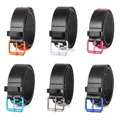 1Pc Fashionable Unisex Rivet Belt Punk HipHop Rock Y2K Style Dopamine Color Handsome Street Casual Daily Wear Belt,For Men Women