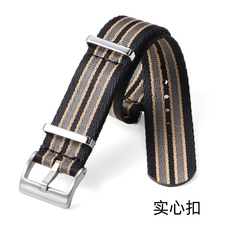 in stock NATO One Nylon Watch Strap for Omega Seahorse Speedmaster Canvas Watch Strap 20mm