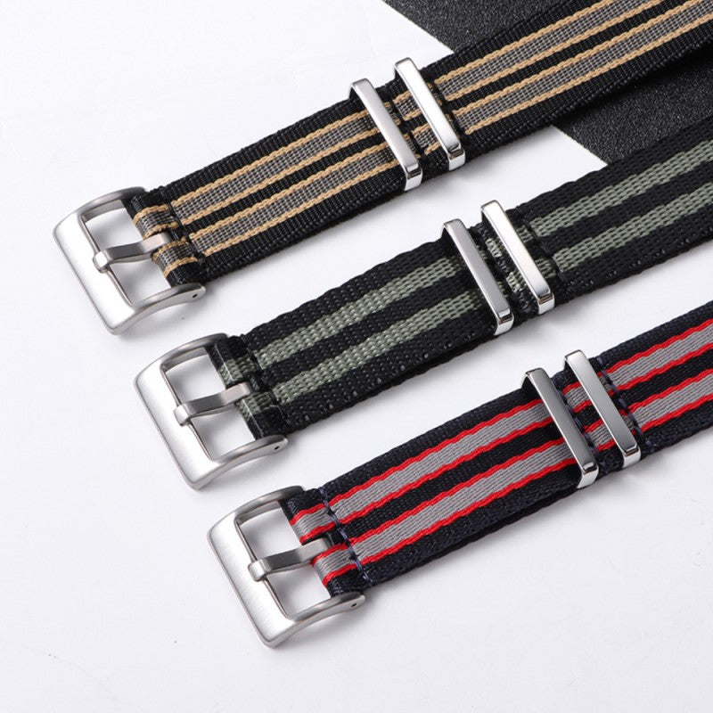 in stock NATO One Nylon Watch Strap for Omega Seahorse Speedmaster Canvas Watch Strap 20mm