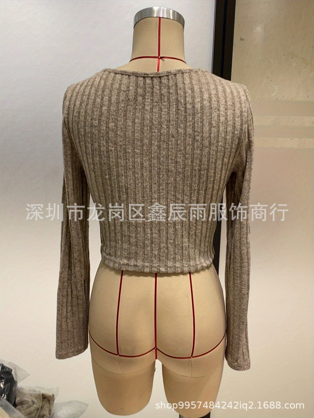 In-Stock New Model Factory Direct Sale 2025 Autumn and Winter European and American Women's Clothing Tight-Fitting Ribbed Long-Sleeve Casual Knit Set