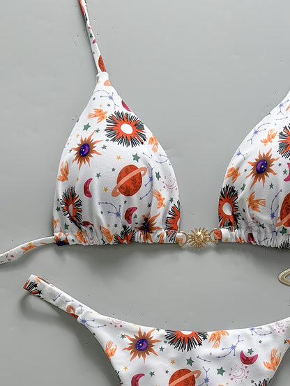 2025 European and American New Cross-Border Amazon Split Bikini Sexy Brazilian Bikini Export Beach Swimsuit