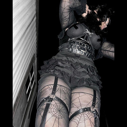 AltGoth Mall Goth Hotsweet Shorts Women Aesthetic Y2k E-girl Cute Sweet Fairycore Grunge Lace Bow Patchwork High Waist Shorts