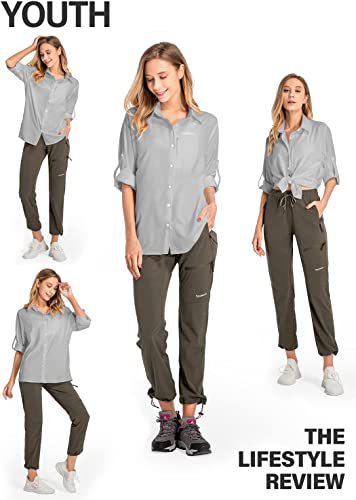 Women's Long-Sleeved Sun Protection Shirt Quick-Drying Outdoor Fishing Hiking Shirt