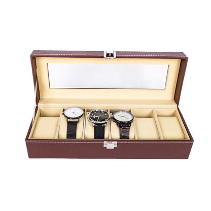 Ready-Made Watch and Glasses Boxes, High-End Leather Jewelry Boxes, Jewelry Boxes, Watch Storage Boxes, Watch Wholesale Factory