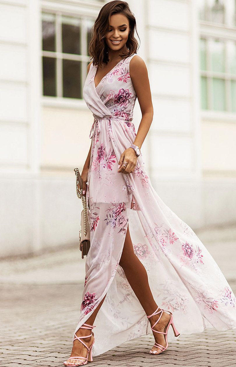 Dress Summer 2023 New Independent Station Wish Amazon Chiffon Print Strap Skirt Foreign Trade Women's Skirt