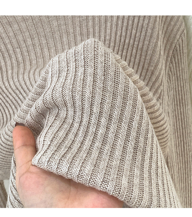 2024 Half-high Collar Western-style High-end Knitted Base Shirt Women's Autumn and Winter Unique and Beautiful Inner Slim-fit Small Top