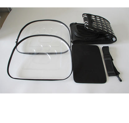 Cross-Border Direct Supply Amazon Pet Bag Portable Transparent Cat and Dog Backpack Foldable Breathable Portable Cat Bag