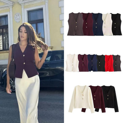 Foreign trade cross-border supply wholesale knitted vest fashion leisure cross-border supply cross-border supply wholesale new