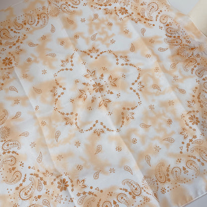 Upgraded Japanese cotton and linen square scarf 58x58 breathable all-match pastoral style floral photo matching scarf headscarf for women