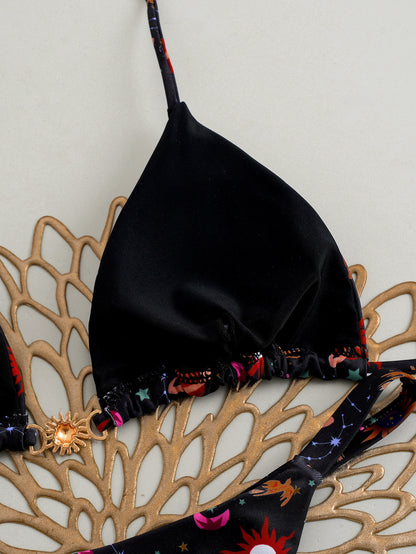 2025 European and American New Cross-Border Amazon Split Bikini Sexy Brazilian Bikini Export Beach Swimsuit