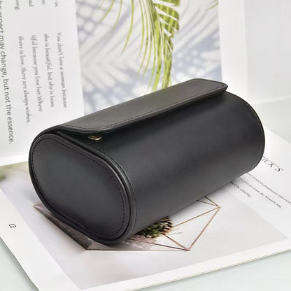 Retro Crazy Horse Pattern Genuine Leather Texture Pu Leather Watch Storage Box 1 2 3 Watch Positions Watch Box Gift Box