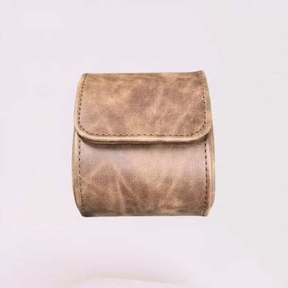 Retro Crazy Horse Pattern Genuine Leather Texture Pu Leather Watch Storage Box 1 2 3 Watch Positions Watch Box Gift Box