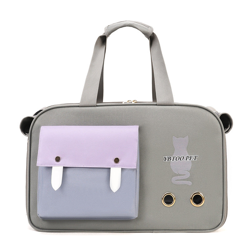 Portable Cat Bag for Outings, Portable Cross-Body Large-Capacity Bag for Cats, Ventilated, Breathable, Anti-Stress Dog Extra Large Pet Bag