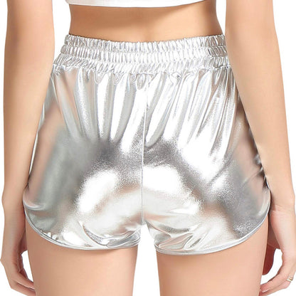 Cross-border women's new shorts women's casual bright patent leather hot pants Amazon hot women's supply wholesale explosion