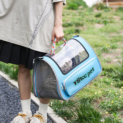 Portable Cat Bag for Outings, Portable Cross-Body Large-Capacity Bag for Cats, Ventilated, Breathable, Anti-Stress Dog Extra Large Pet Bag