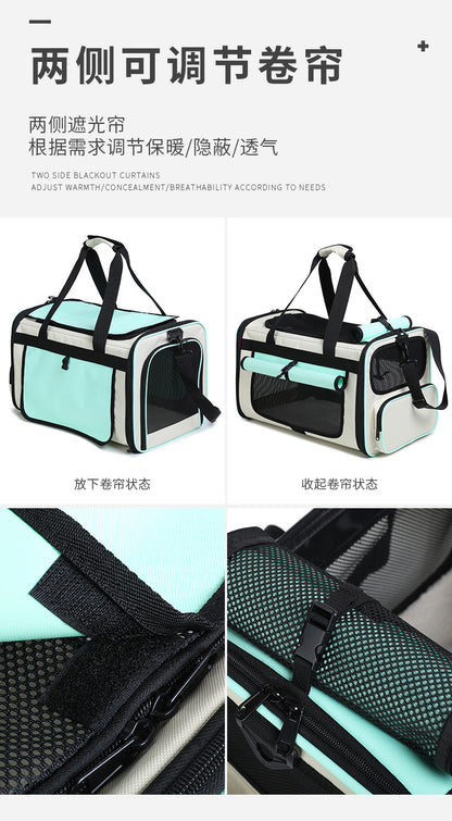 Foldable, Breathable and Lightweight Cat Bag for Carrying Pets When Traveling, Handbag for Pets, Car Bag for Cats