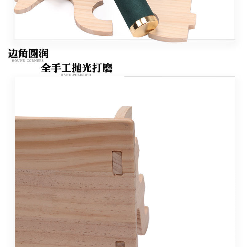 Solid Wood Gold Bracelet Bracelet Display Stand Watch Head Flower Hair Band Necklace Jewelry Storage Rack Live Broadcast Display Props